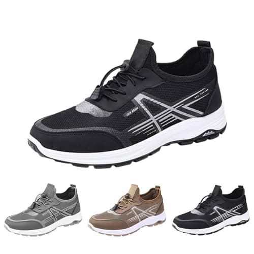 Campus Men's Sports Shoes, Jogging Shoes with Screw Lock Trainers, black, 9 — view 3