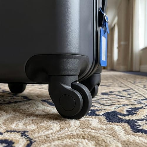 HYTROVE 4pcs Silent 360-degree Rotation Luggage Wheels Replacement for Suitcase and Trolley Case, Noise Reducing Black Abs Swivel Casters with Ultra Quiet Design for Travel Suitcase Repair — view 5