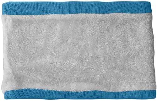 ATNKE Winter Warm Neck Gaiters Thicken Windproof Scarves Dust Face Mask Ski Circle Double Layer Fleece Lined Knit Scarf Gifts for Men and Women/Peacock Blue — view 4