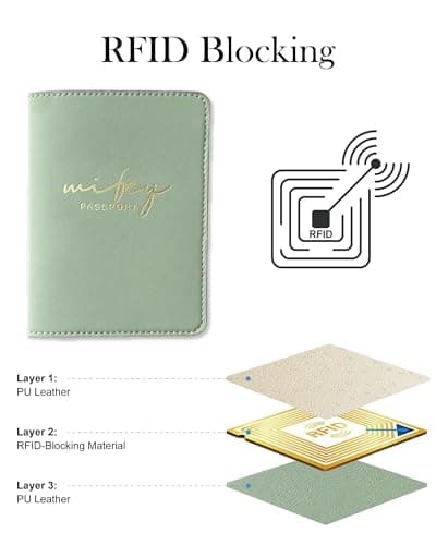 GroomBrideGifts Hubby and Wifey Passport Wallet, Wedding Gifts for Couples, Passport Holder for Travel, Honeymoon Travel Essentials, B Wifey & Hubby, 5 * 6 — view 5