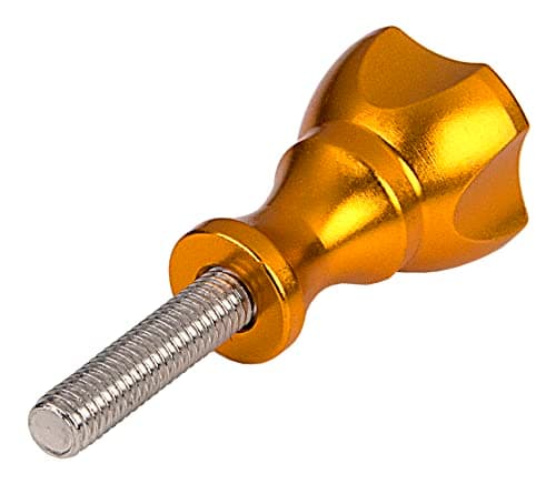 Fotodiox Pro GoTough Short Gold Thumbscrew for GoPro Cameras - 25mm Gold Aluminum Metal Bolt Knob with Stainless Screw - for Sport Camera Gopro Hero Hd, Hero1, Hero2, Hero3 and all GoPro Adapter Mounts and Extension Arms — view 2