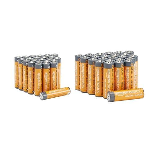 Amazon Basics 48-Pack AA & AAA High-Performance alkaline Batteries Value Pack - 24 AA Batteries and 24 AAA Batteries, 1.5 Volt, 10-Year Shelf Life