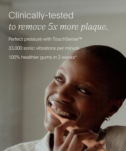 SURI Pro Sonic Electric Toothbrush | Over 4+ Weeks Battery | UV Cleaning Travel Case | Pressure Sensor | Aluminium Body | 2-Minute Timer | Plant-Based Head | Pink — view 4