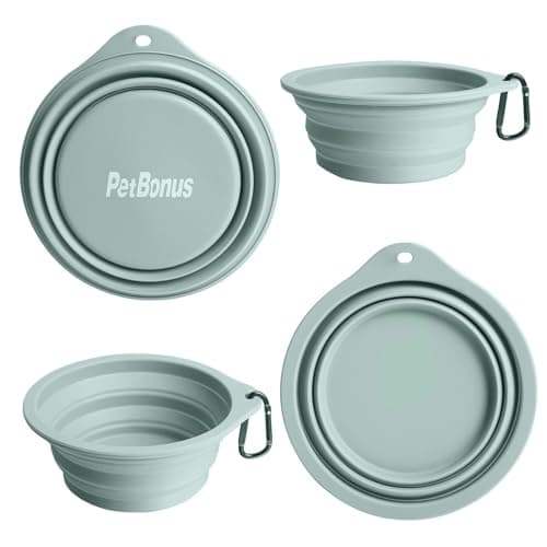 PetBonus 2-Pack Collapsible Dog Bowls, Portable Travel Dog Water Food Bowls — view 2