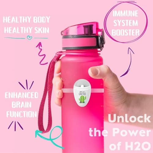 ULLA Drink Water Reminder, Smart Light for Water Bottle, Fits Most Bottles, Lights Up when Time to Drink, Hidrate Smart Water Bottle Reminder to Drink, Smart Hydration Reminder, Water Tracker - CACTUS — view 2