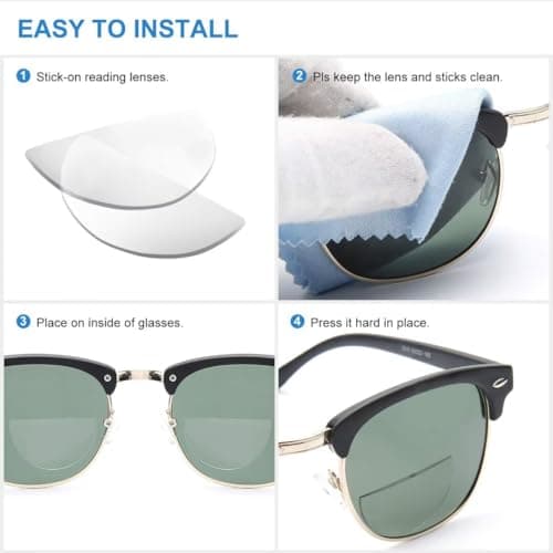 SKYWAY 2 Pack Stick on Bifocal Lenses, Stick on Reading Lenses 2.75 — view 2