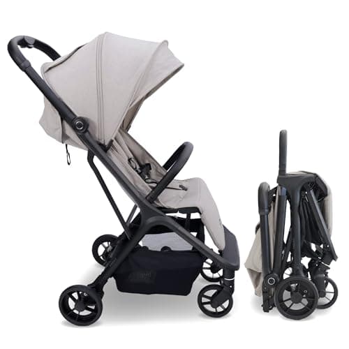 My Babiie MBX7 Autofold Stroller – from Birth to 4 Years (22kg), Foldable & Compact, Lightweight, Travel Buggy for Toddlers, Pushchair Includes Rain Cover - Camel — view 2