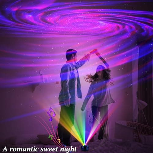 Star Projector & Disco Light – Galaxy RGB LED Night Lamp, Breathing Green Stars, Relaxing Ambience for Bedroom, Gift Ideals, Meditation Lamp, Party Decor — view 4