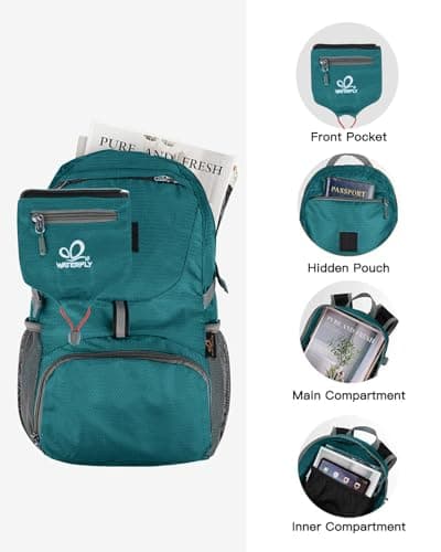 Waterfly Ultra Lightweight Foldable Backpack: 20L Packable Rucksack — view 4