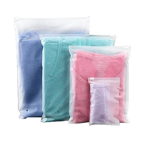 20 Pcs Zip Lock Bags, Travel Storage Clothes Bag, Reusable Hospital Bags