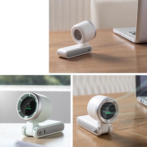 Handheld Mini Fan,Portable Desk Fan,3600mAh USB Rechargeable,Foldable Fan — view 4