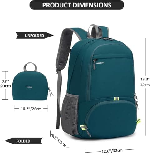 MRPLUM 30L Rucksack Foldable Ultralight Packable Backpack,Dark Green — view 2