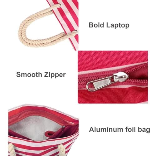 RZJZGZ Wine Tote with Drink Dispenser,Wine Cooler Bag Shoulder Bag,Red — view 4