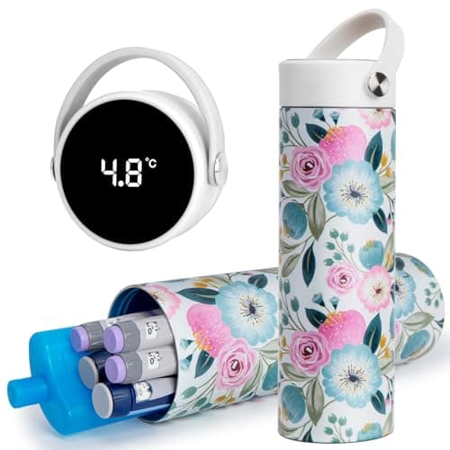 SUNMON Insulin Cooler Travel Case for Flight, Digital Temp Display