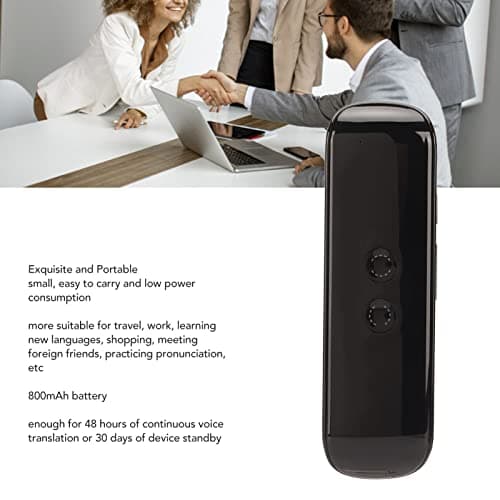Language Translator Device, G5 PRO Intelligent Two Way Instant Voice Translator, 144 Languages Translation Portable Smart Bluetooth Voice Interpreter for Learning, Travel — view 3