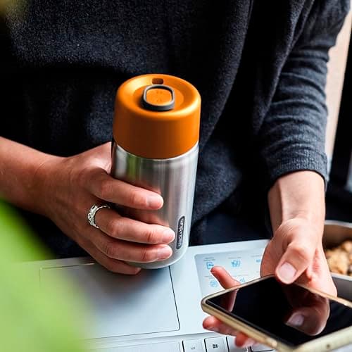 BLACK + BLUM Insulated Travel Cup | Leak Proof | 340ml | Orange — view 4