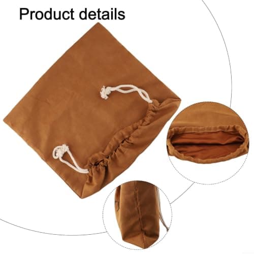 Linen Cotton Hair Tool Bag Dustproof Organizer Case(Brown) — view 5