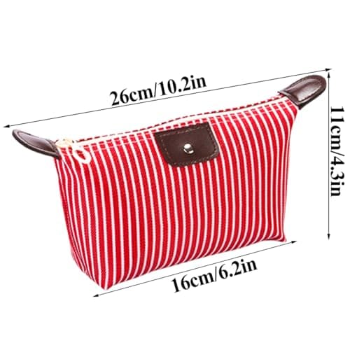 6 PCS Makeup Bags Travel Toiletry Bag Pouch Purse Mini Make Up Bags Zipper Pouch Cosmetic Bag Makeup Bag for Handbag Travel Accessory for Women Girls Travel Essentials — view 2