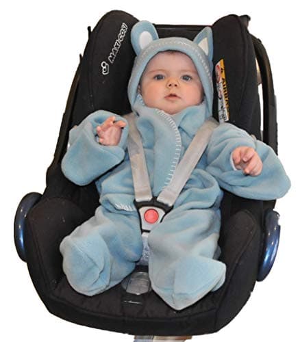Baby Wrap blanket in Luxury Gift Box by BABY BLISS Star Wrap Fleece for Newborns Infants and Toddlers 2 – 12 Month’s Boy Girl Super Soft Great for Travel Strollers and Car Seats (Blue) — view 6