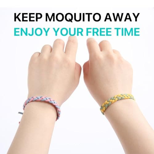 Mosquito Repellent Bracelet 10 Pack, Adjustable Leather Deet-Free Natural Insect Mosquito Bands for Adults & Kids, 350 Hour Insect Repellent Protection — view 6