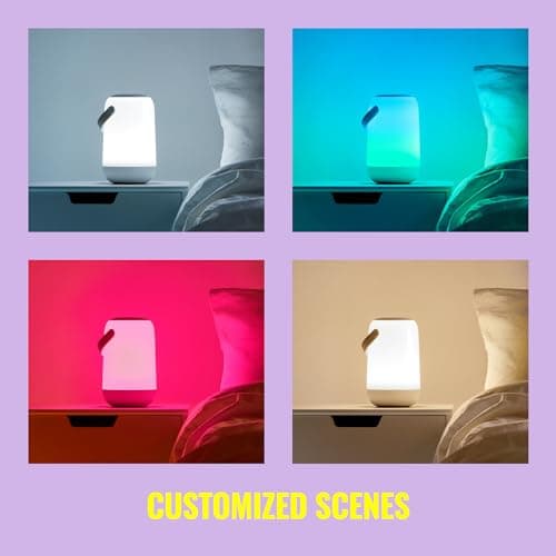 WiZ Mobile Colour Portable Smart LED Table Lamp [UK Plug] WiFi Smart Connected Lighting. App Control for Indoor Livingroom, Bedroom, Dining. — view 6