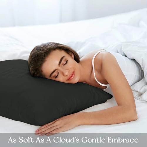 12 Pack Dark Grey Pillow Cases Standard Size Bulk, Soft Microfiber — view 5