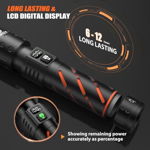Rechargeable Torch LED Super Bright 1000000 Lumens Long Lasting 12H 3-Mode — view 6