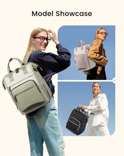 LOVEVOOK Laptop Backpack Womens 15.6 Inch Rucksack School Bag for Ladies — view 2