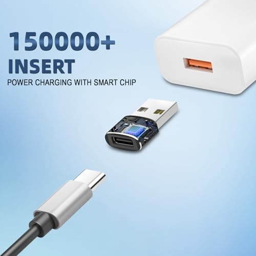 USB C to USB Adaptor,Type C Female to A Male Charger Cable Converter 3Pack — view 6