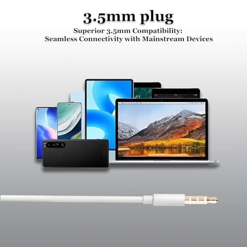 MAS CARNEY Wired Earphones for iPhone & Laptop, Passive Noise Isolation — view 6