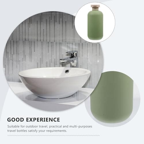 Beatifufu 2pcs 300ml Green Flip Top Pe Pp, Back to School Decorations — view 3