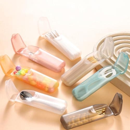 Toothpick And Floss Holder - Translucent Organizer Box Accessory — view 2