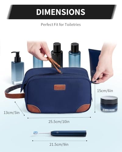 ECOHUB Toiletry Bag for Full Size Toiletries Nylon Wash Bag for Men — view 6