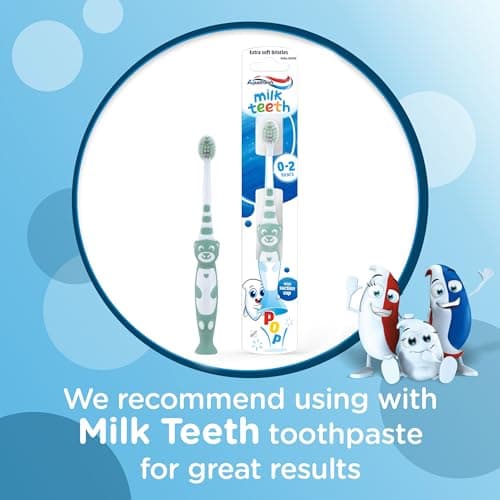 Aquafresh Milk Teeth Baby Toothbrush, Extra Soft, Ages 0-2, Assorted — view 4