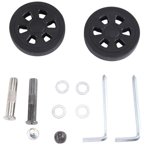yomoe 55X13mm Set of 2 Luggage Wheel Suitcase Replacement Wheels, Luggage Suitcase PU Swivel Caster Wheel Bearings Repair Kit