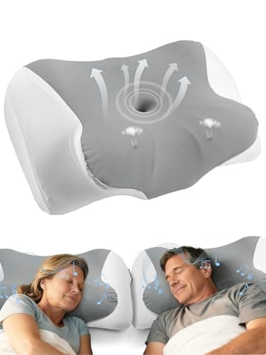 eSynic Memory Foam Pillow with White Sound Bone Conduction 11cm/13cm High