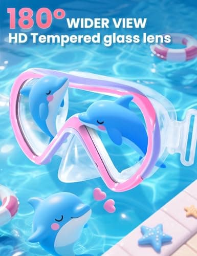 Supertrip Kids Swimming Goggles with Nose Cover for Ages 6-14 — view 3