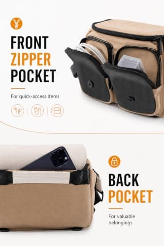 Cwatcun Camera Shoulder Bag, Waterproof Camera Sling Case for Photographers — view 3