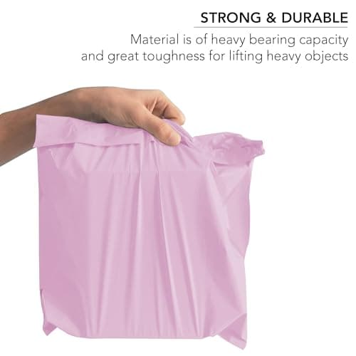 25 x Strong Large Baby Pink Mailing Postal Postage Bags 17 x 24 Packaging Mailers [Use in Parcel, Delivery, Shipping, Mail, Package] [432mm x 610mm] Pink — view 3