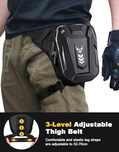 Rolgno Drop Leg Bag, [Expandable Storage] Motorcycle Leg Bag — view 6