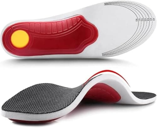 Plantar Fasciitis Orthotic Insoles for Women, High Arch Support Shoe Insoles for Men, Shock Absorbing Shoe Inserts Insole for Flat Feet for Men and Women for Running, Jogging,Hiking (Small EU 35-39)