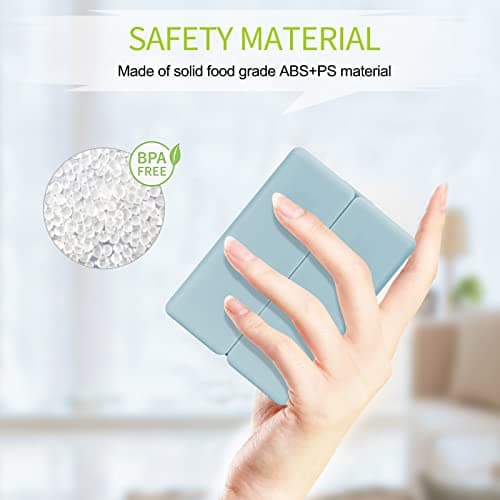 FYY 7 Day Pill Organiser, Travel Tablet Box, [Foldable Design] Weekly Medication Case, Portable Daily Supplements Storage Organizer for Vitamins, Cod Liver Oil, Small-Blue — view 6