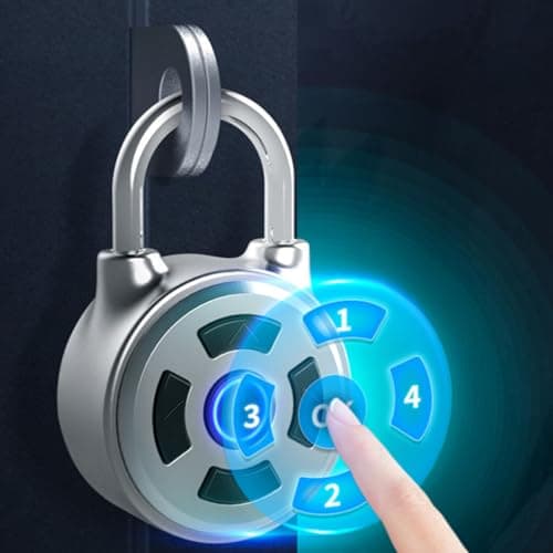 Hohopeti Smart Wireless Padlock with Keypad Password for Gym Locker, Luggage, and Outdoor Gate Lock, App-Controlled Combination Lock for Secure Travel and Home Use — view 3