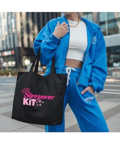 Hippowarehouse Sleepover kit Tote Shopping Gym Beach Bag 42cm x38cm, 10 litres — view 4