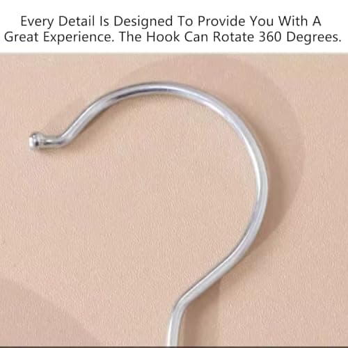 10 Pack Short Neck Plastic Hanrs with Metal Hook for Shirts & Pants Space Saving Design & Lightweight Closet s Perfect for Home & Travel — view 5