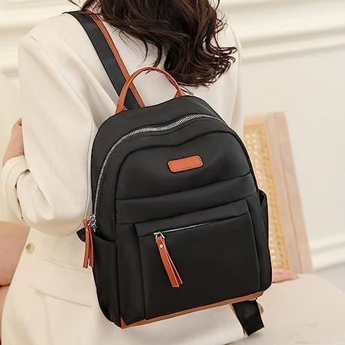 School Backpacks For Girls Boys Lightweight Cute School Bag For Teenager,Stylish School Backpack For Women Teen Girl Casual Daypack Lightweight Travel Rucksack (Black, One Size) — view 5