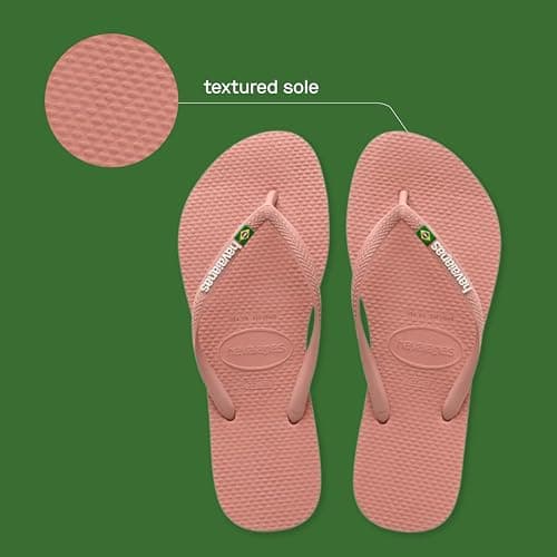 Havaianas - Slim Brasil Logo, Comfortable, Durable, and Lightweight Flip-Flops, Tribute to Brazil, Flag on Straps and Sole, Women, 5 UK — view 3