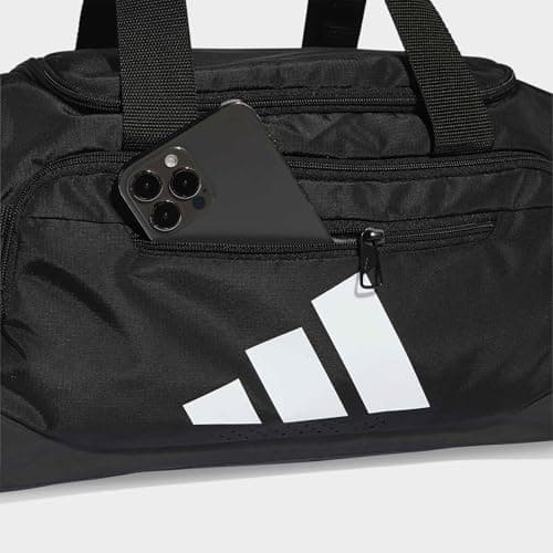 adidas Unisex Training Defender Duffle Bag XSmall Duffel Bag, Black/White, One Size — view 5