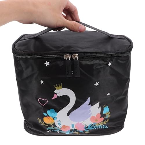 SHOWERORO Travel Toiletry Bag Foldable Large Capacity Waterproof with Multi-Compartment Polyester Storage for Makeup Tools and Cosmetics for Travel Organiser — view 3