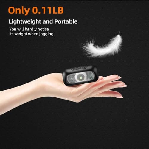 SuperFire 【2 Pack】 Head Torch Rechargeable, 5 Modes Bright LED Headlamp with Red Light, Lightweight Waterproof Hands-Free Head Torch for Camping, Running, Hiking, Adjustable Headband for Adults, Kids — view 4